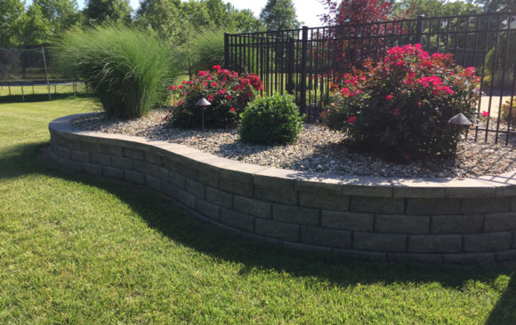 Landscaped Retaining Wall